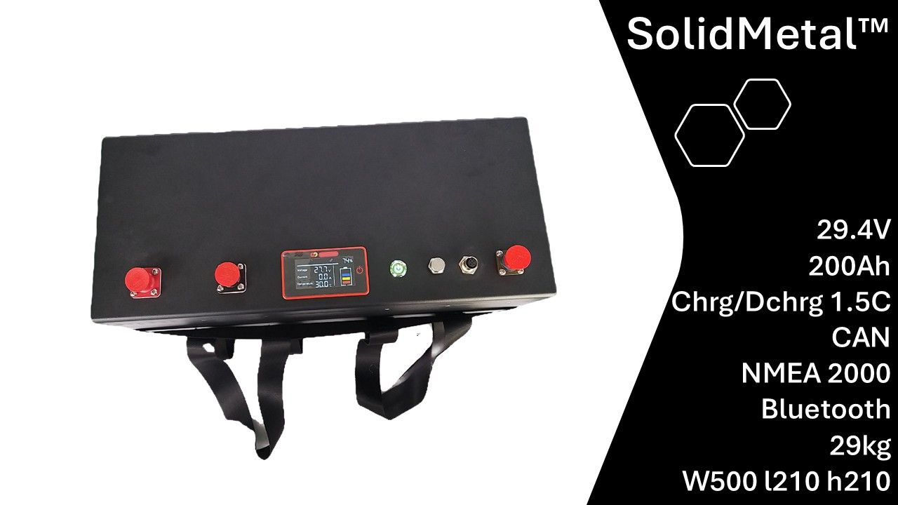 SolidMetal™ Offshore Yacht Battery 29.4V 200Ah
