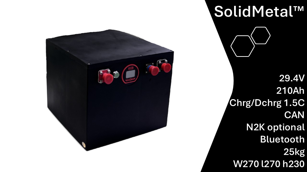 SolidMetal™ Race Yacht Battery 29.4V 210Ah